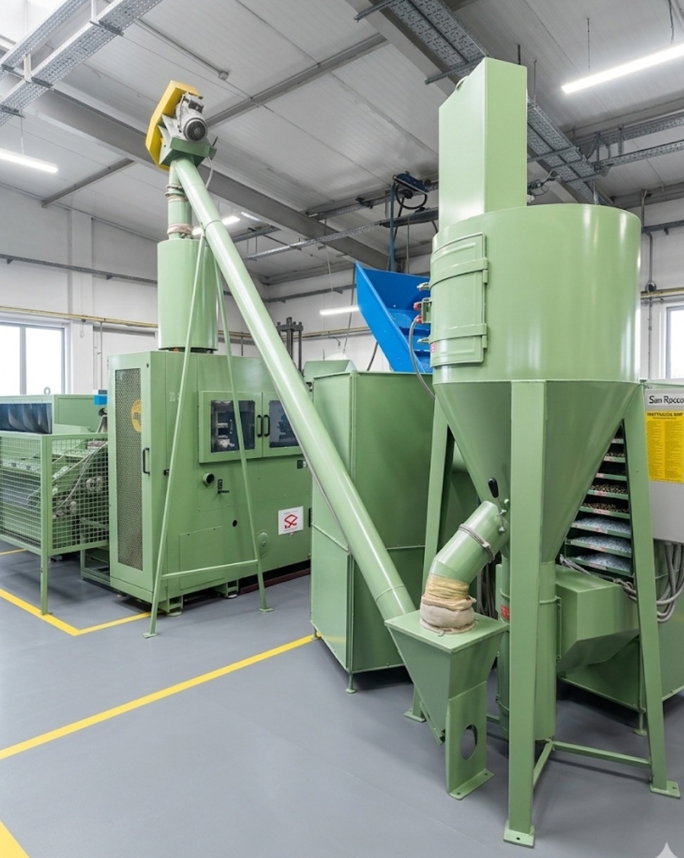 Industrial production line for shoe lasts manufacturing